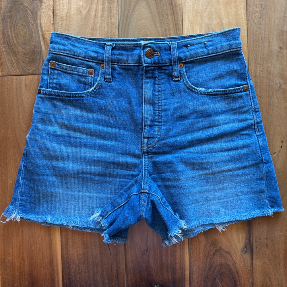Madewell High Rise shorts Frayed Hem 25